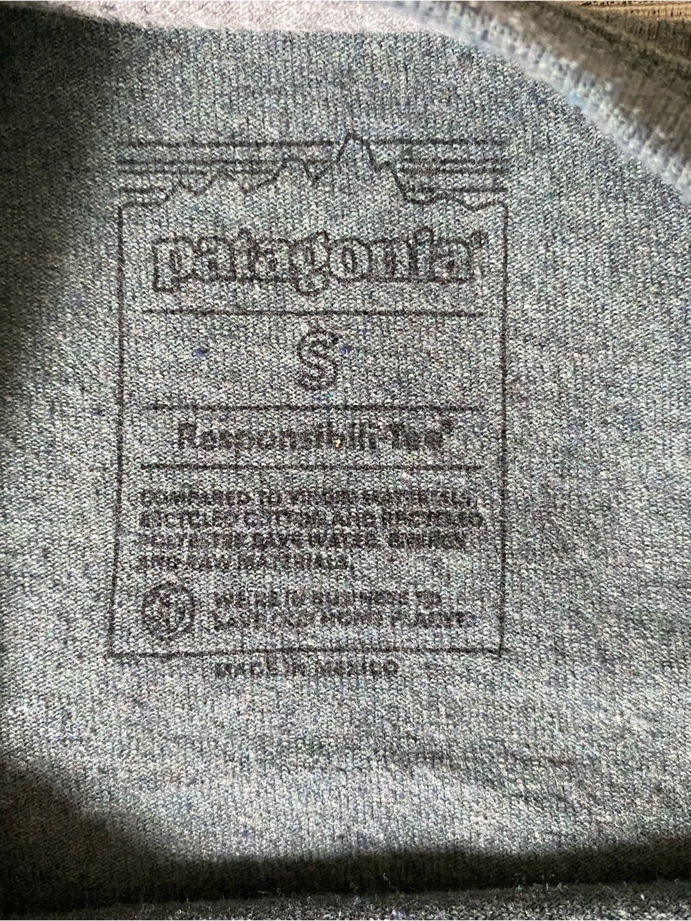 Patagonia Chouinard Graphic Men’s Short-Sleeve Pocket Tee in Charcoal Gray - Picture 3 of 11